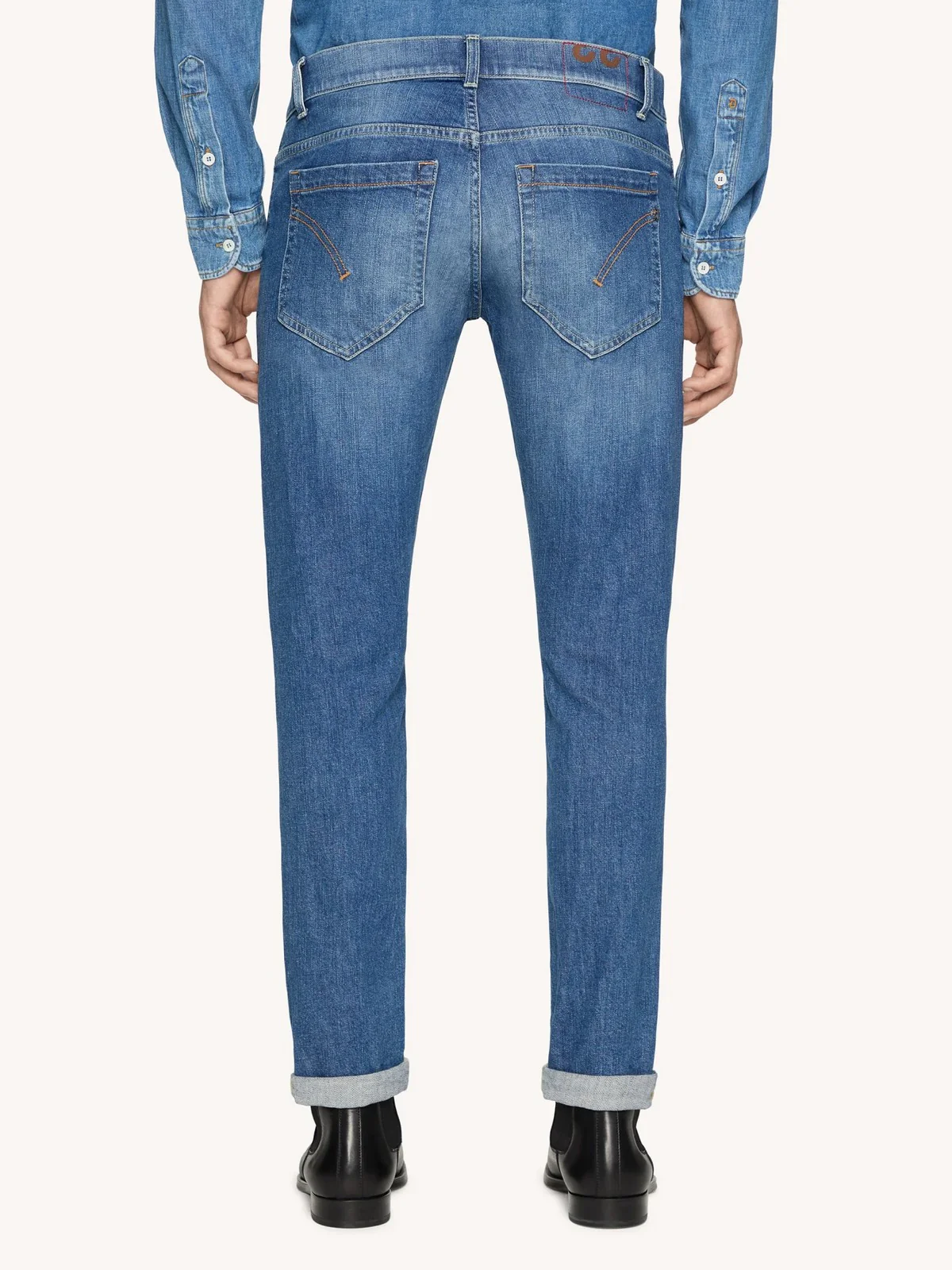 DONDUP Jeans Uomo George UP232 DSH365U IQ3 800 Blu - Image 3