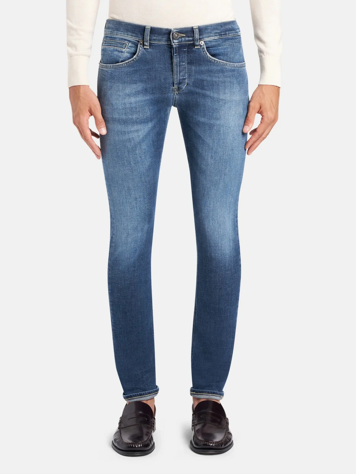 DONDUP Jeans Uomo George UP232 DSK316U J13 800 Blu - Image 5