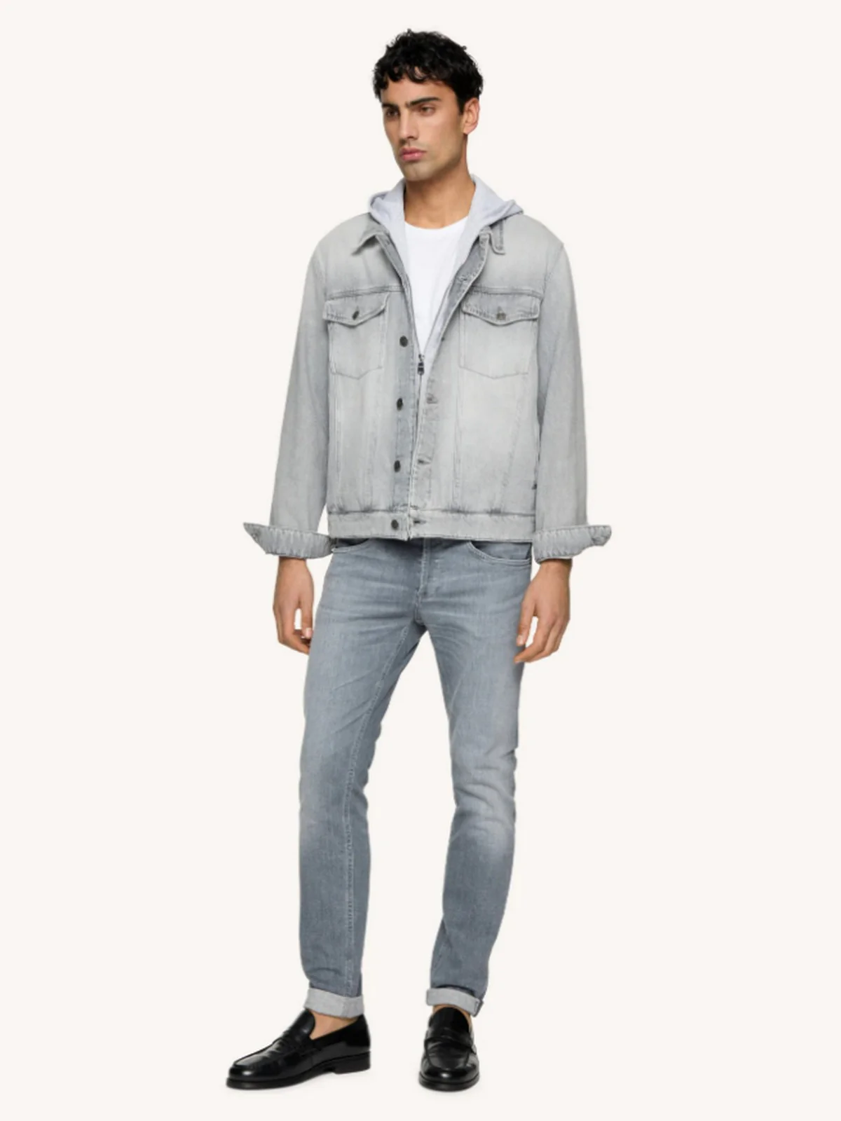 DONDUP Jeans Uomo George UP232 DSK318U J07 900 Grigio - Image 4