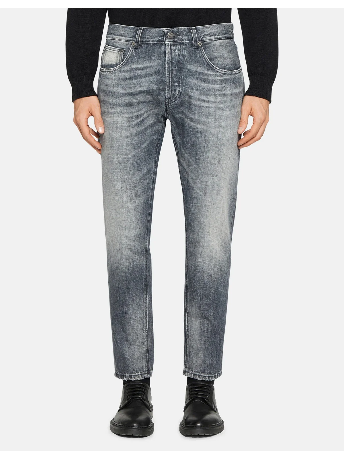 DONDUP Jeans Uomo PANTALONE DIAN UP576 DFH270U HT1 800 Grigio - Image 2