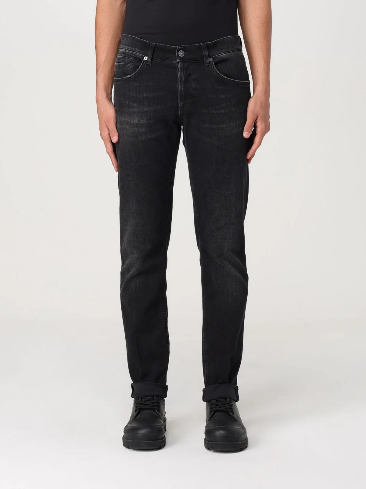 DONDUP Jeans Uomo PANTALONE GEORGE UP232 DSH337U HU3 999 Nero - Image 2