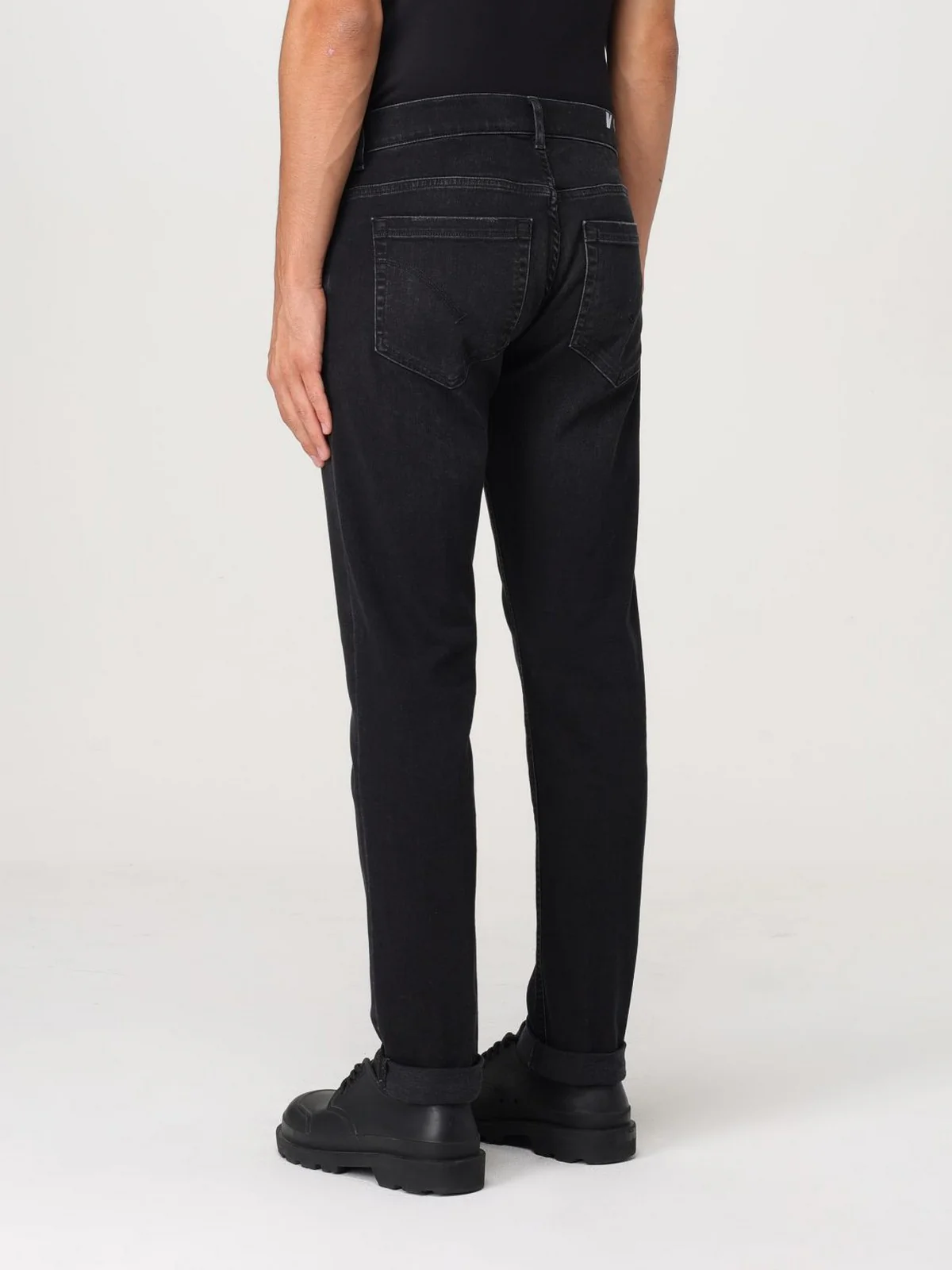 DONDUP Jeans Uomo PANTALONE GEORGE UP232 DSH337U HU3 999 Nero - Image 3