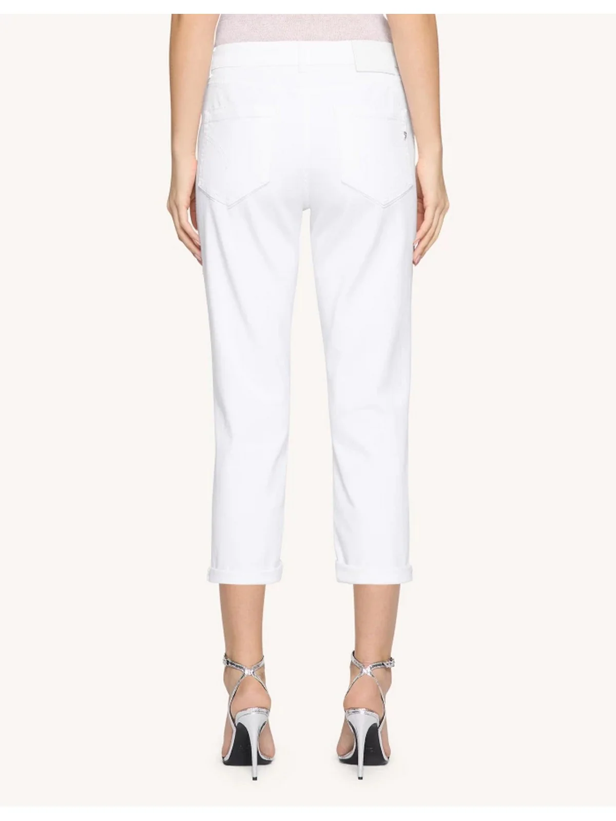 DONDUP Pantalone Donna Koons gioiello DP268B BS0030D PTD 000 Bianco - Image 2