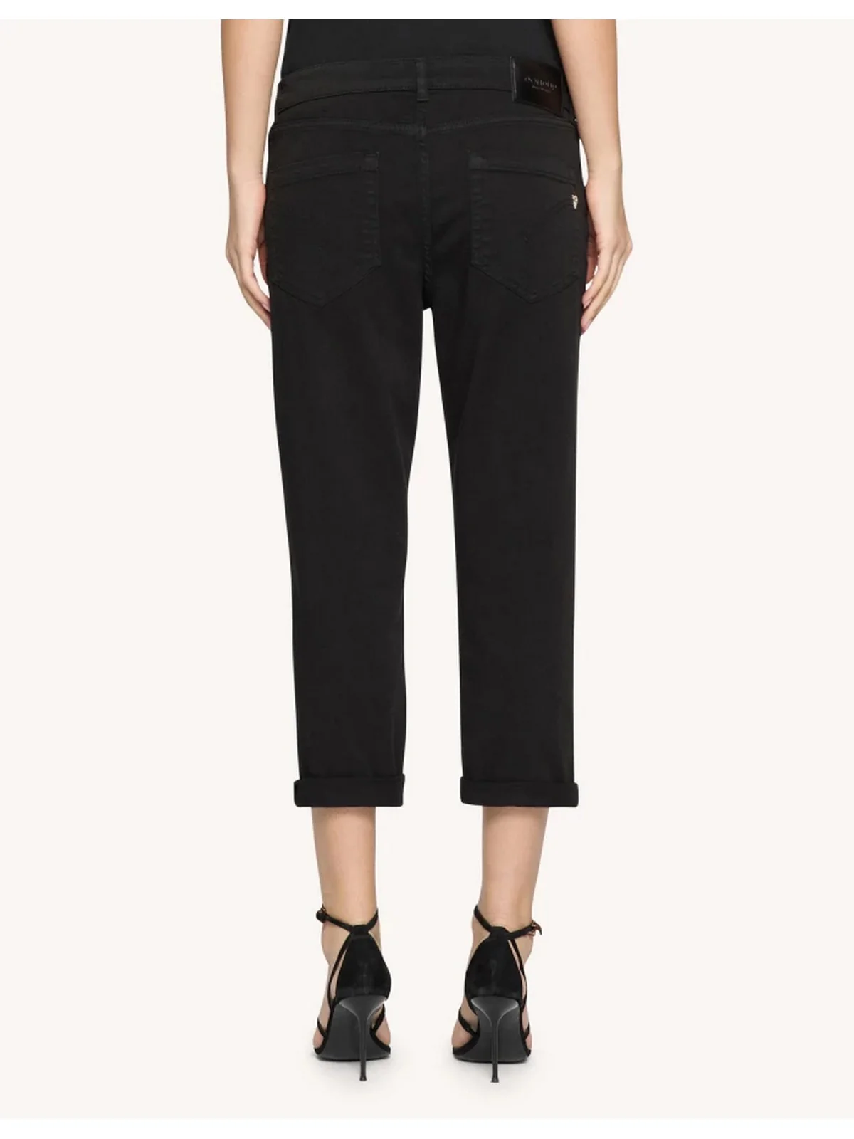 DONDUP Pantalone Donna Koons gioiello DP268B BS0030D PTD 999 Nero - Image 3