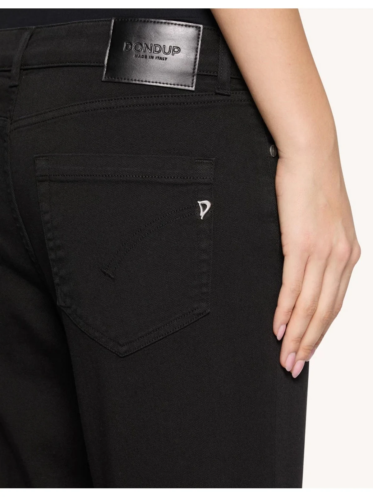 DONDUP Pantalone Donna Koons gioiello DP268B BS0030D PTD 999 Nero - Image 4