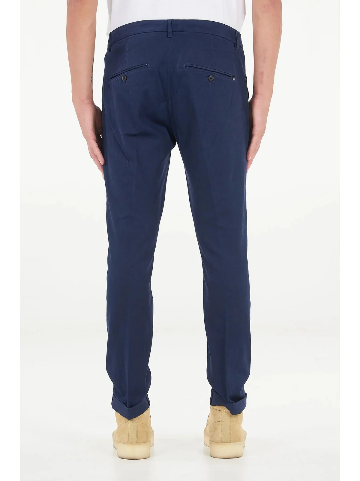 DONDUP Pantalone Uomo Gaubert UP235 GSE043U PTD 866 Blu - Image 3