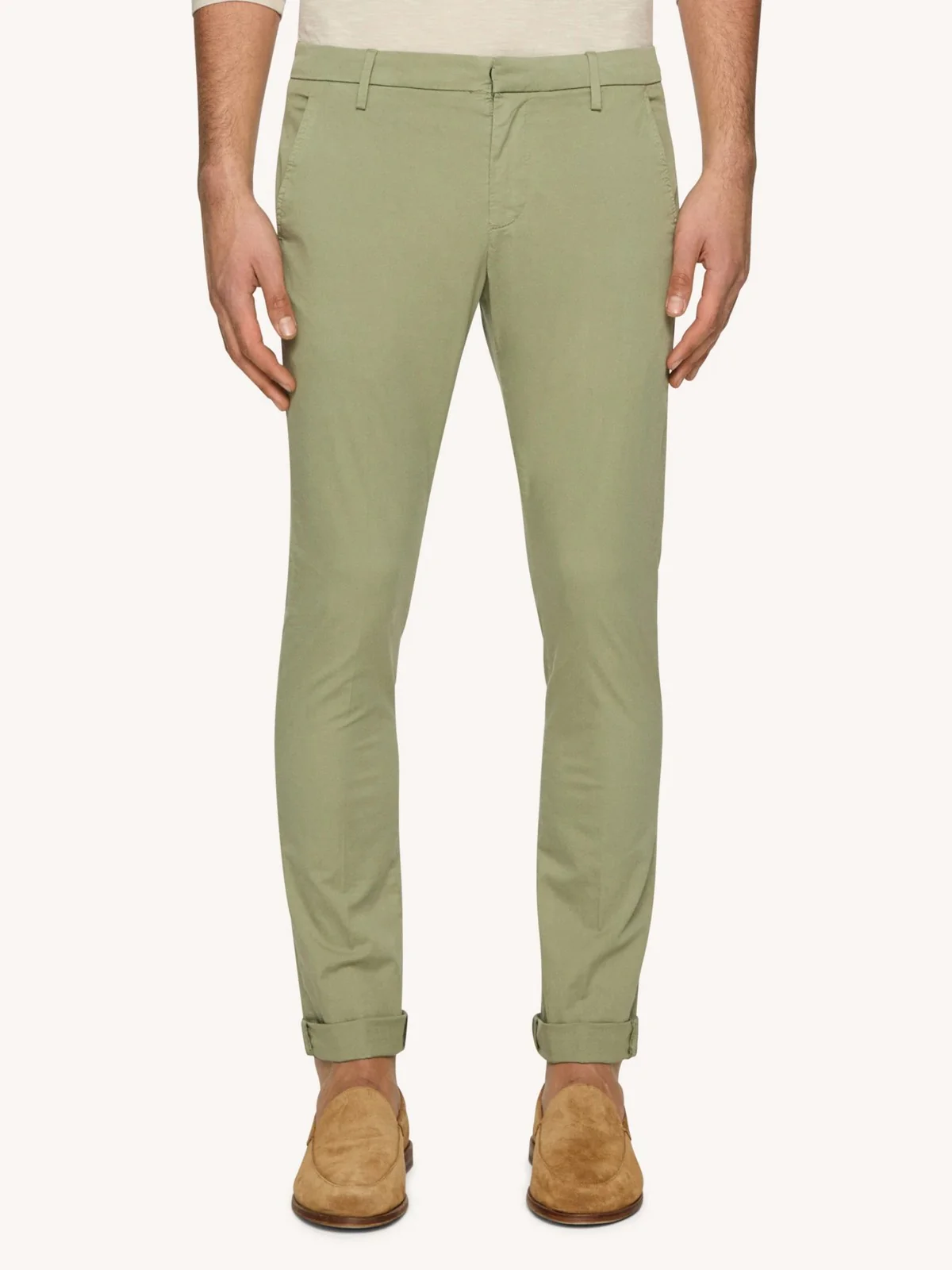 DONDUP Pantalone Uomo Gaubert UP235 GSE046U IZ1 606 Verde - Image 2