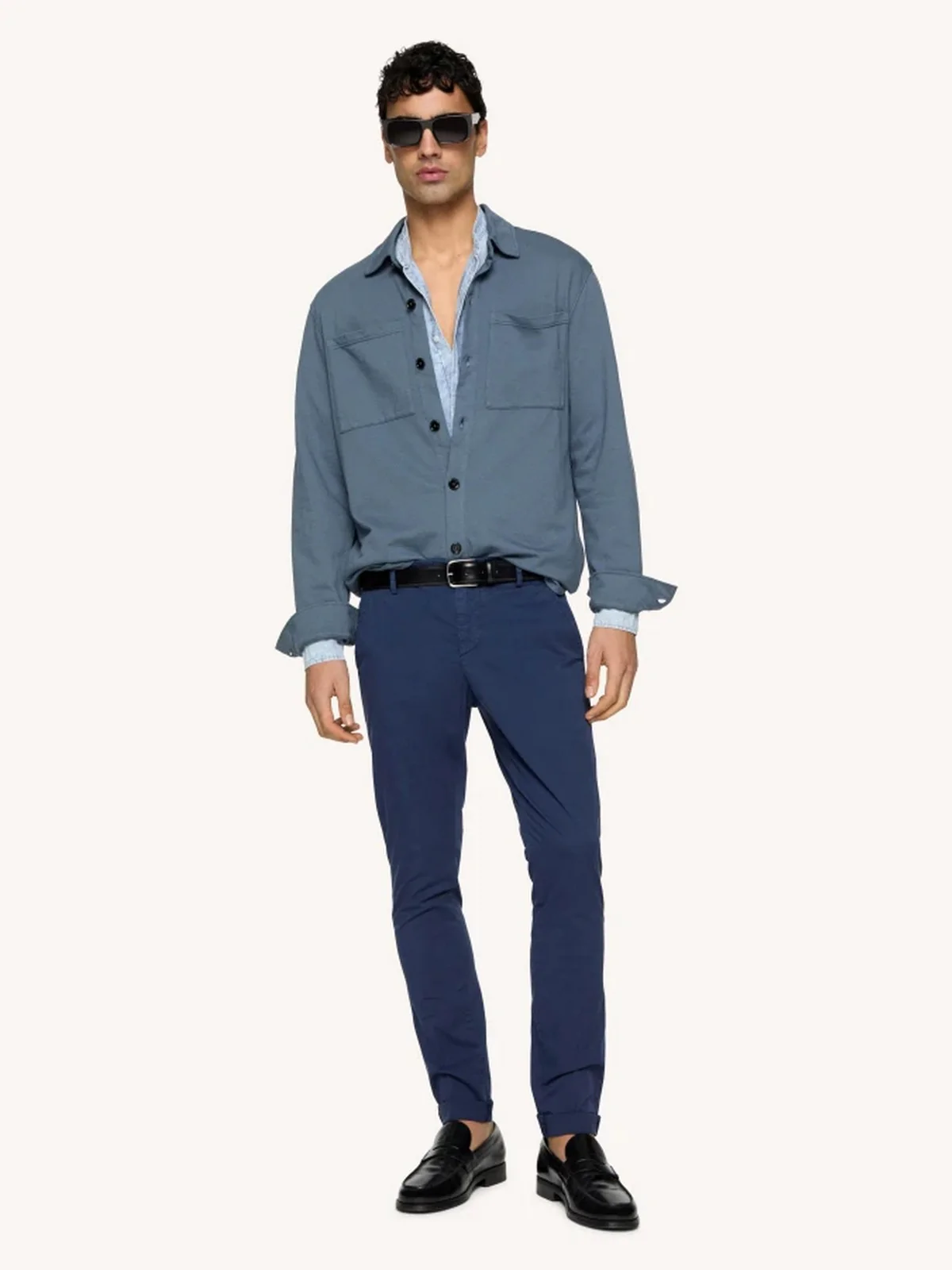 DONDUP Pantalone Uomo Gaubert UP235 GSE046U IZ1 890 Blu - Image 5