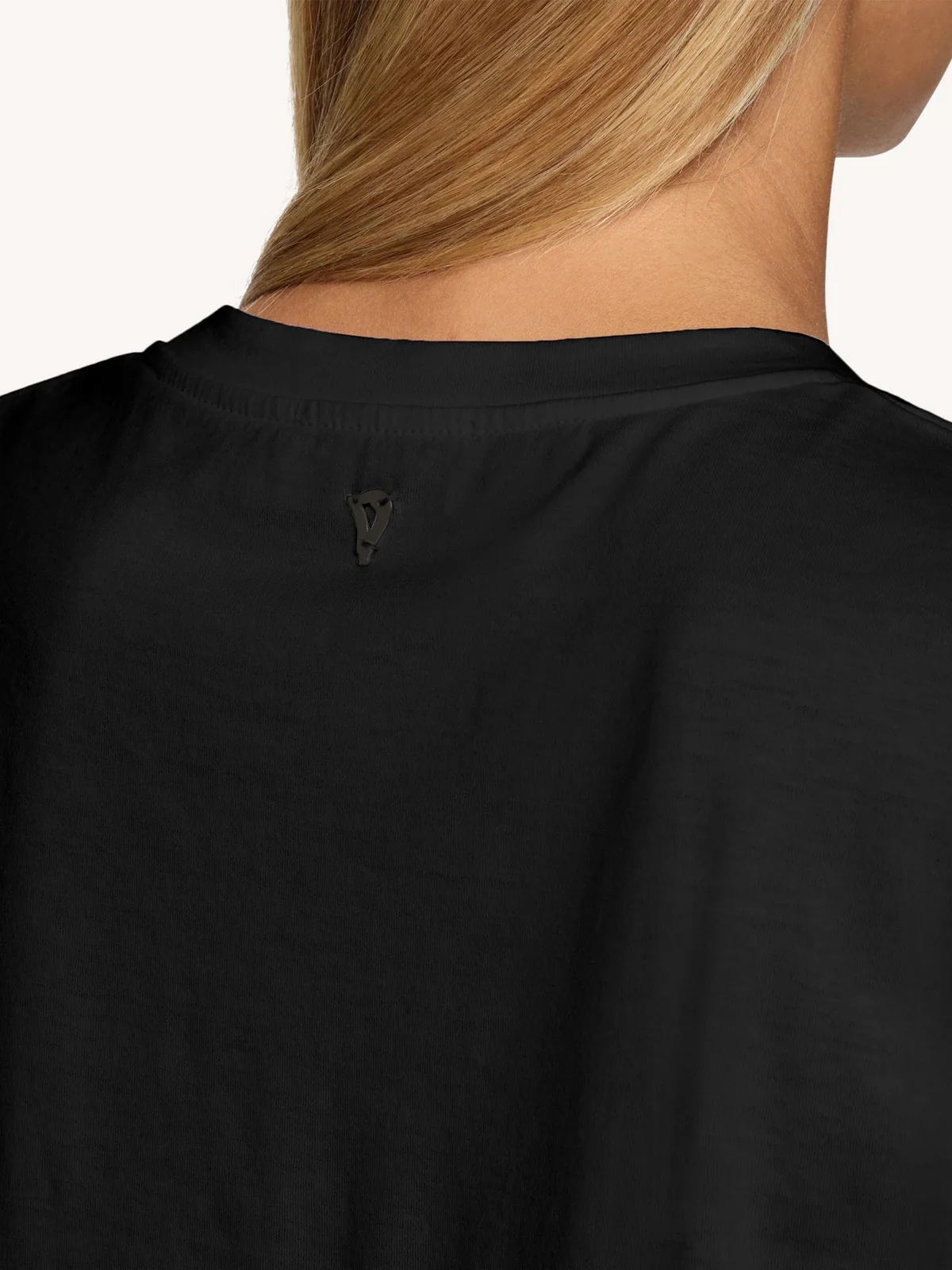DONDUP T-shirt Donna DS018 JF0271D XXX 999 Nero - Image 2