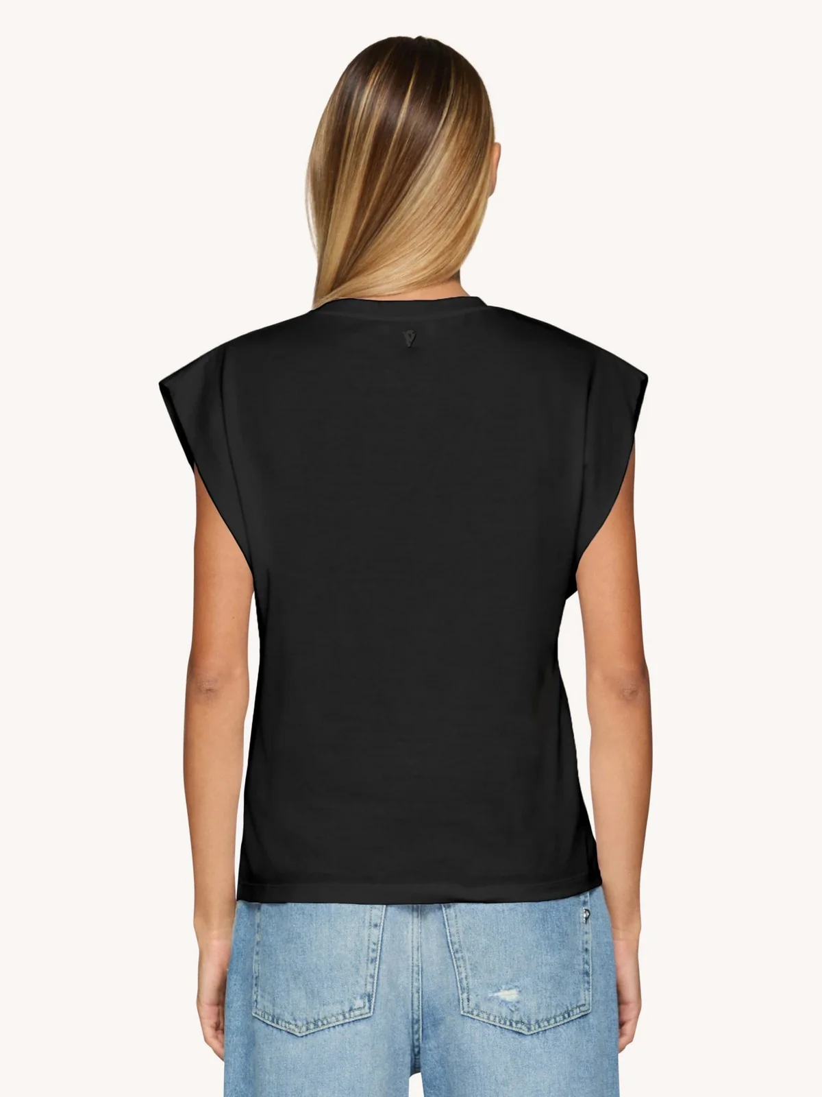 DONDUP T-shirt Donna DS018 JF0271D XXX 999 Nero - Image 3