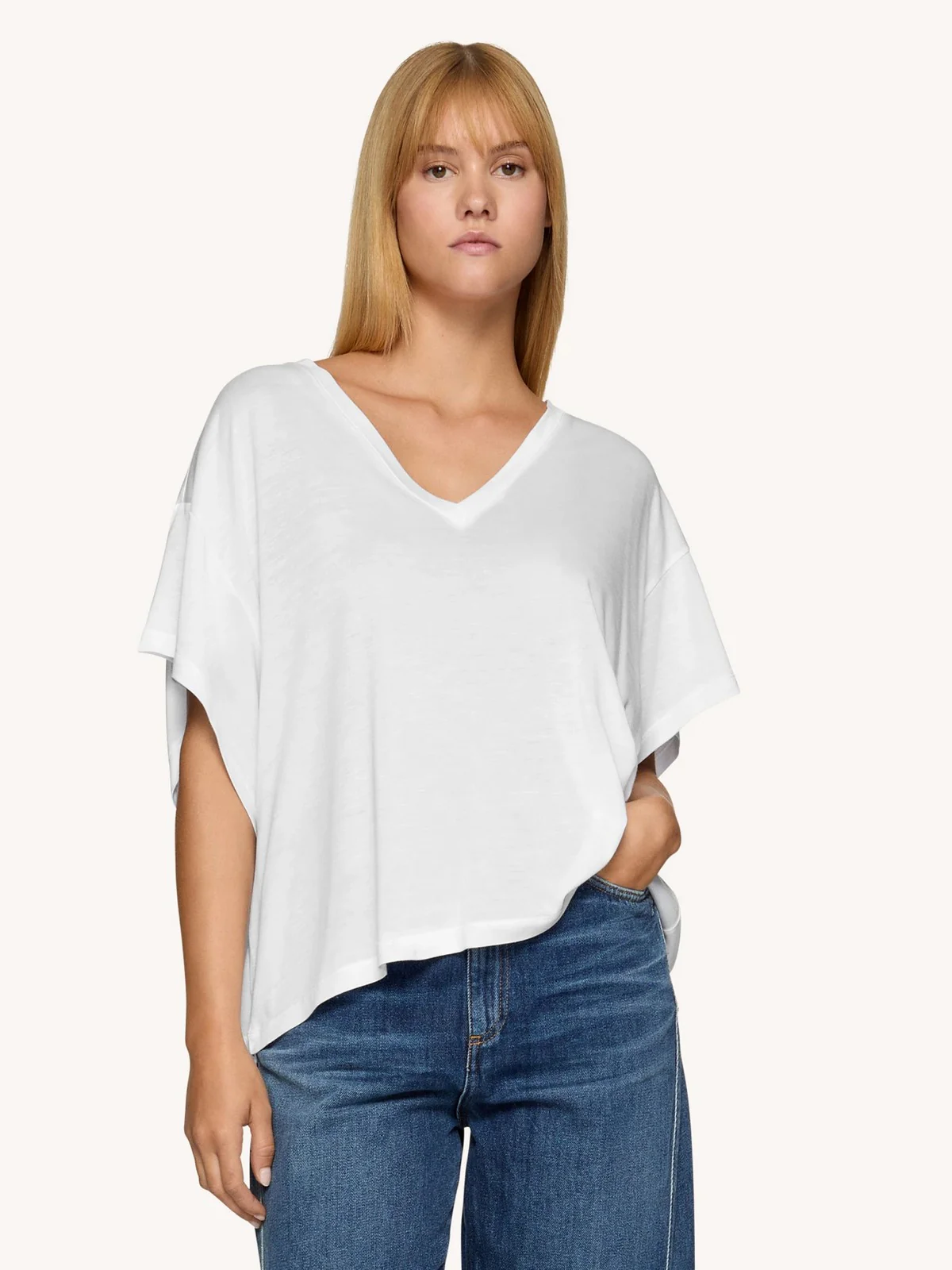 DONDUP T-shirt Donna  DS021 JF0349D XXX 000 Bianco - Image 2