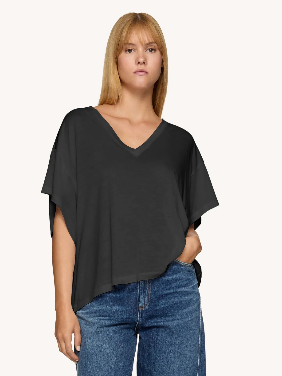 DONDUP T-shirt Donna  DS021 JF0349D XXX 999 Nero - Image 2