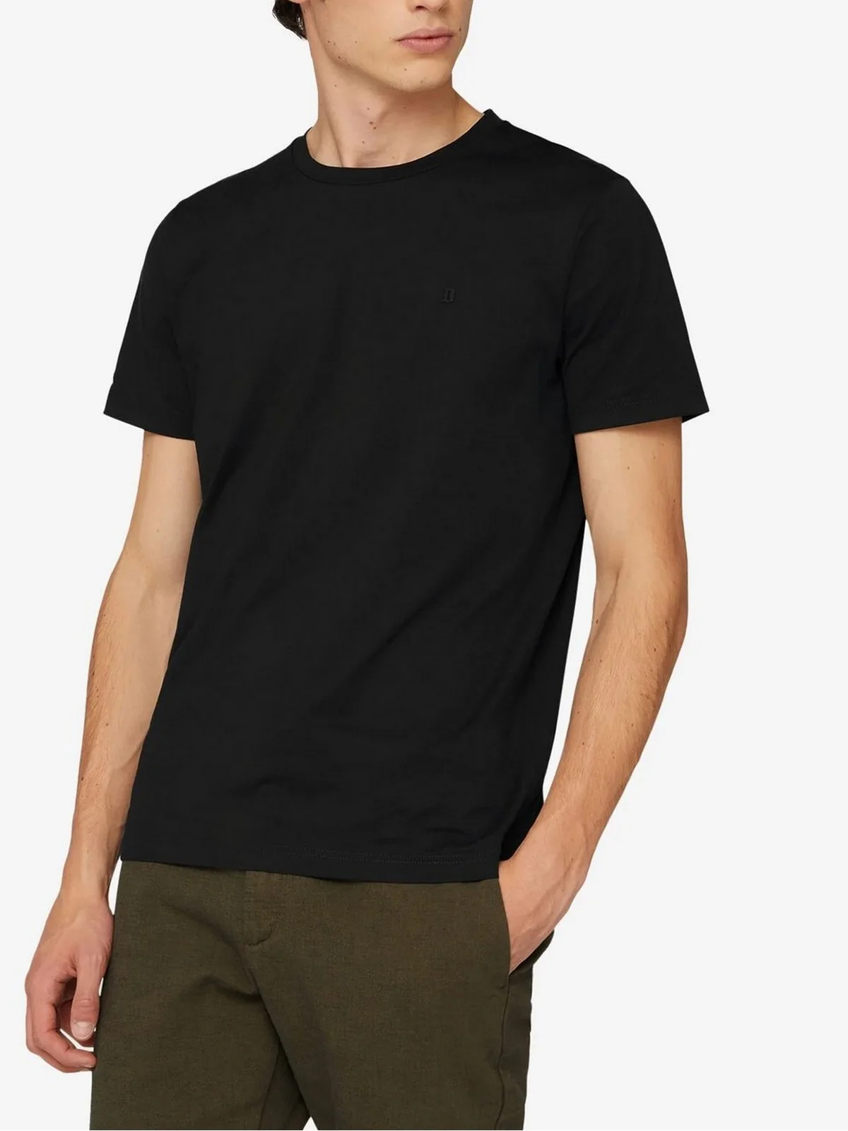 DONDUP T-Shirt e Polo Uomo  US198 JF0271U ZL4 999 Nero - Image 2