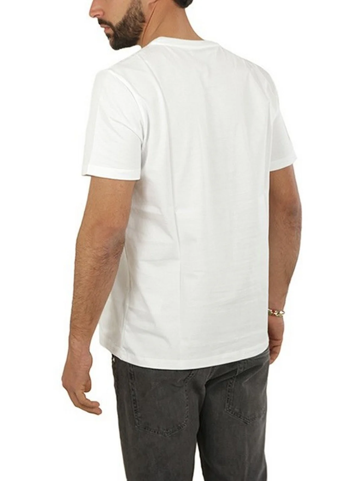 DONDUP T-Shirt e Polo Uomo  US198 JF0309U HN5 000 Bianco - Image 4