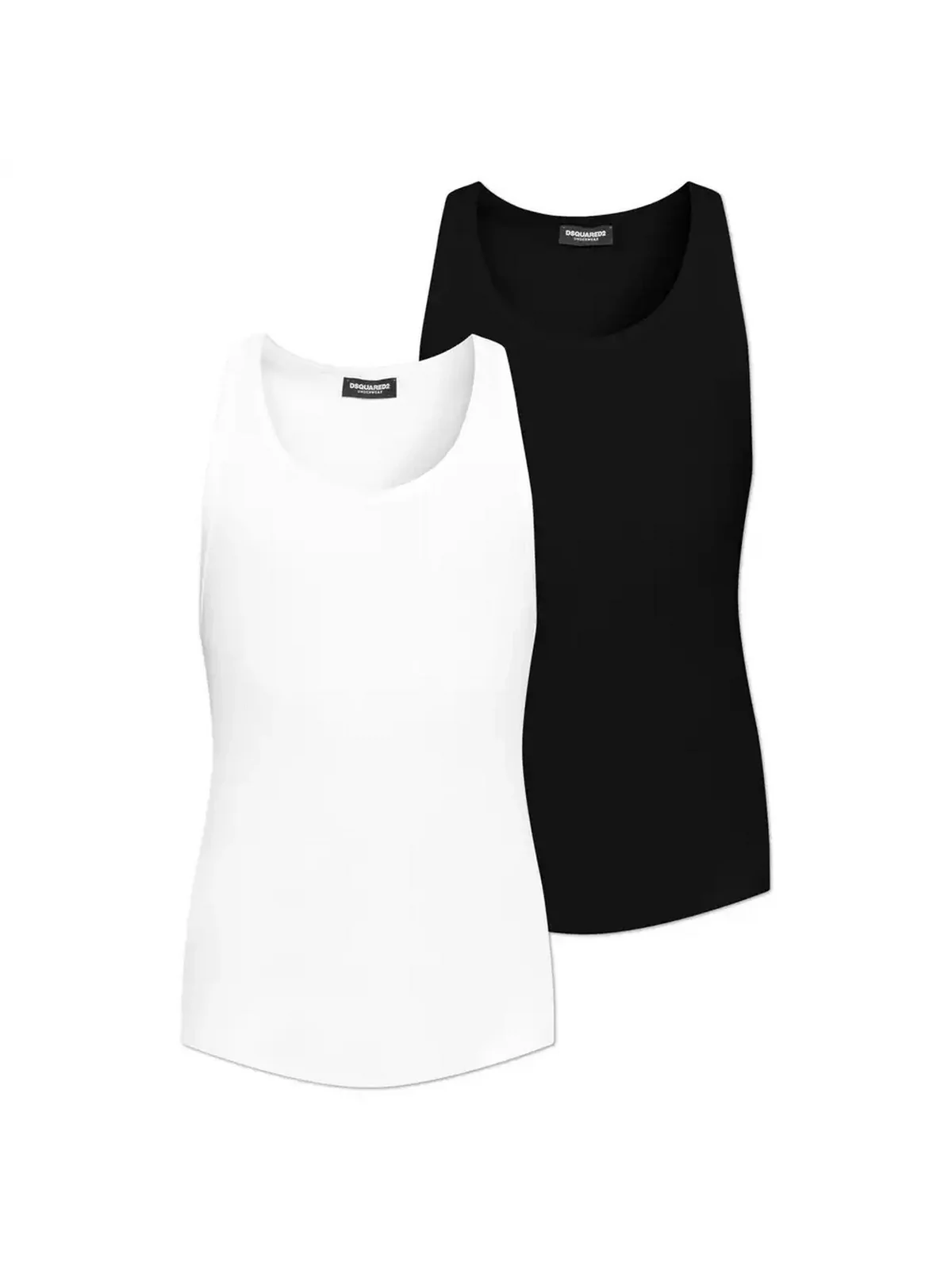 DSQUARED2 Canotta Uomo DCX230080 010 BLACK/WHITE