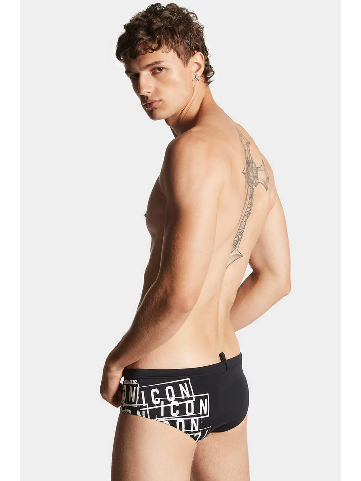 DSQUARED2 Costume da bagno Uomo D7B2E539 010 Nero - Image 3
