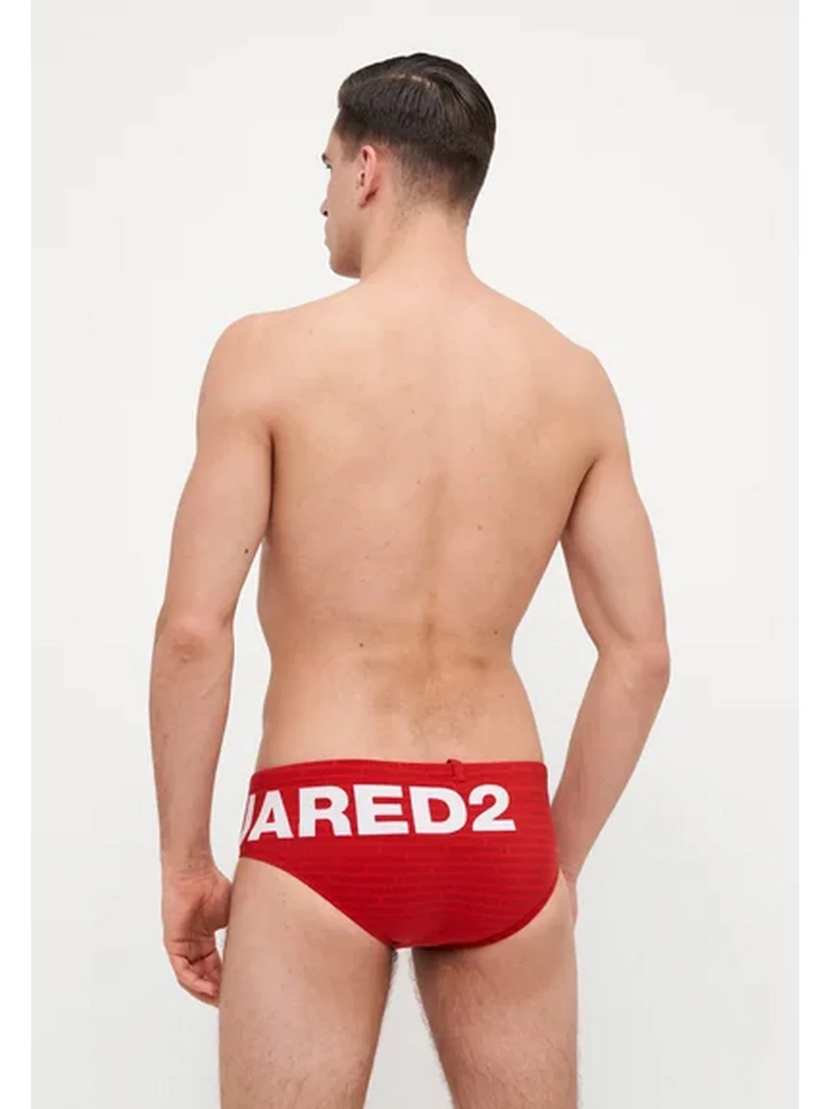 DSQUARED2 Costume da bagno Uomo  D7B2E5940 613 RED/WHITE - Image 3