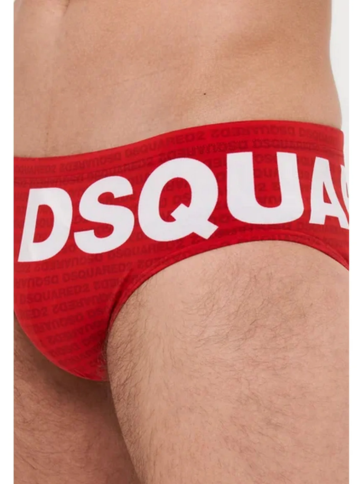 DSQUARED2 Costume da bagno Uomo  D7B2E5940 613 RED/WHITE - Image 4