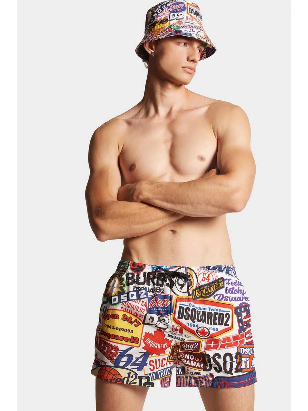 DSQUARED2 Costume da bagno Uomo D7B64556 960 Multicolore - Image 5