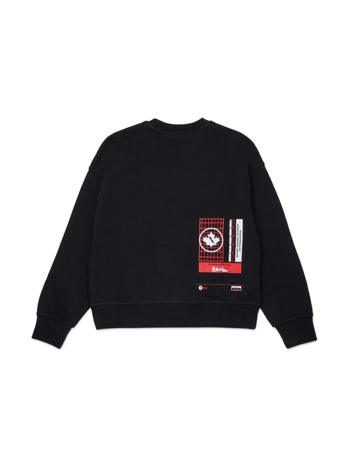 DSQUARED2 KIDS Felpa Bambini e ragazzi  DQ3006 D0ACC DQ900 BLACK - Image 2