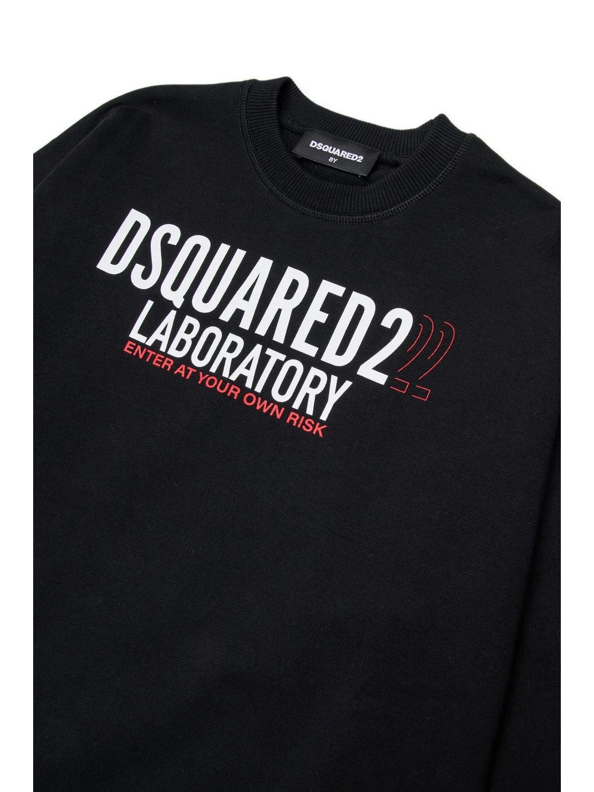 DSQUARED2 KIDS Felpa Bambini e ragazzi  DQ3006 D0ACC DQ900 BLACK - Image 3