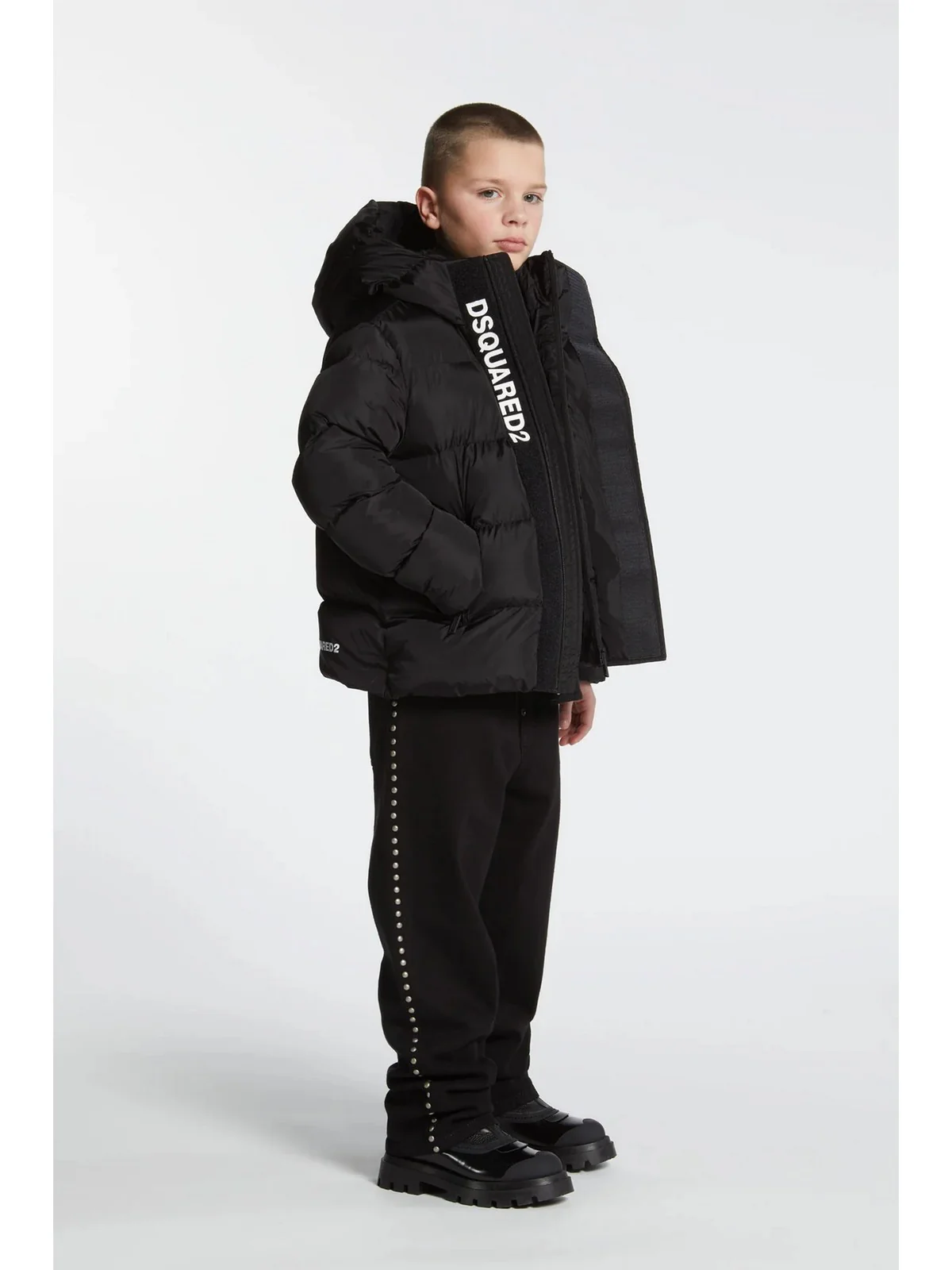 DSQUARED2 KIDS Giubbino Bambini e ragazzi  DQ1090 D00BN DQ900 BLACK - Image 5