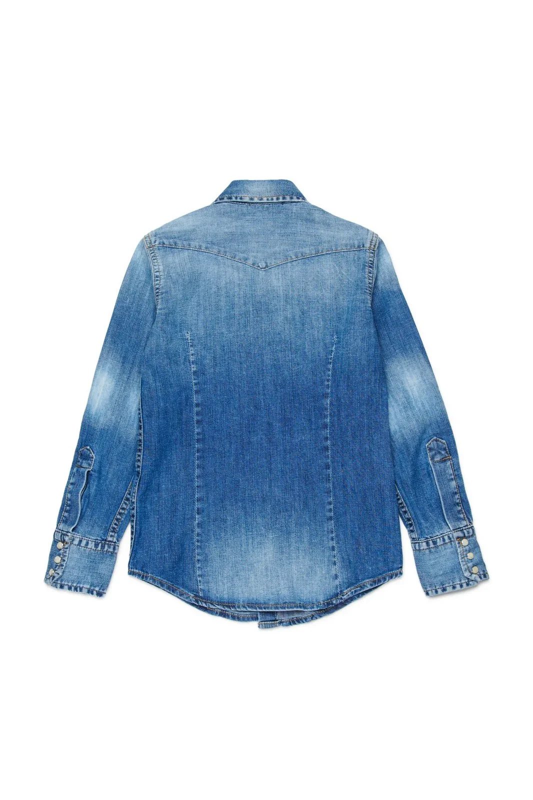 DSQUARED2 KIDS Camicia Unisex bambino  DQ2887 D0AFP DQ01 BLUE DENIM - Image 4