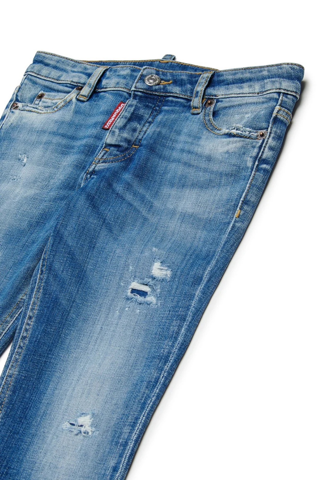 DSQUARED2 KIDS Jeans Bambine e ragazze  DQ03YT D0AFN DQ01 BLUE DENIM - Image 3
