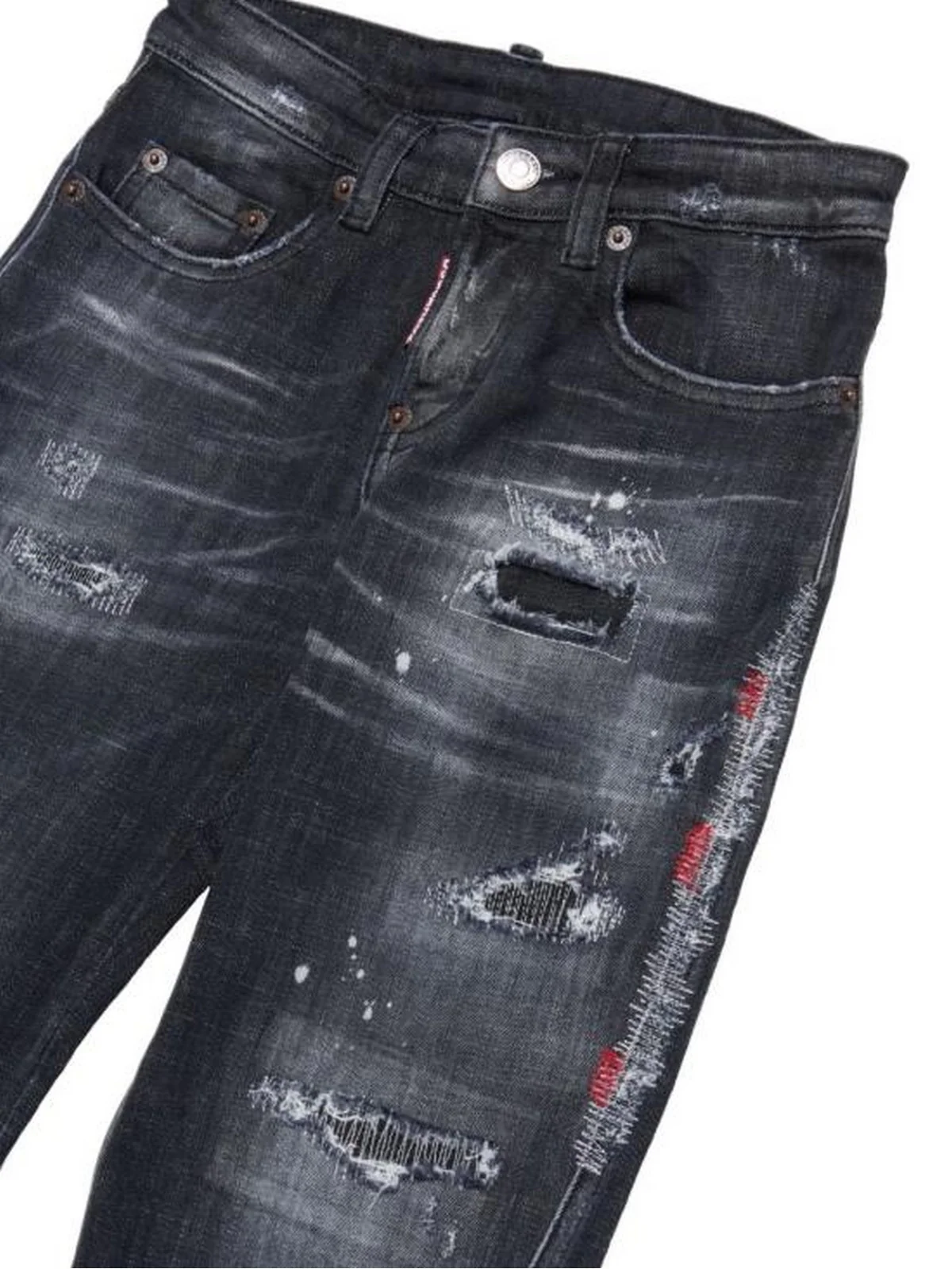 DSQUARED2 KIDS Jeans Bambine e ragazze  DQ04B1 D0AFY DQ02 DENIM BLACK - Image 3