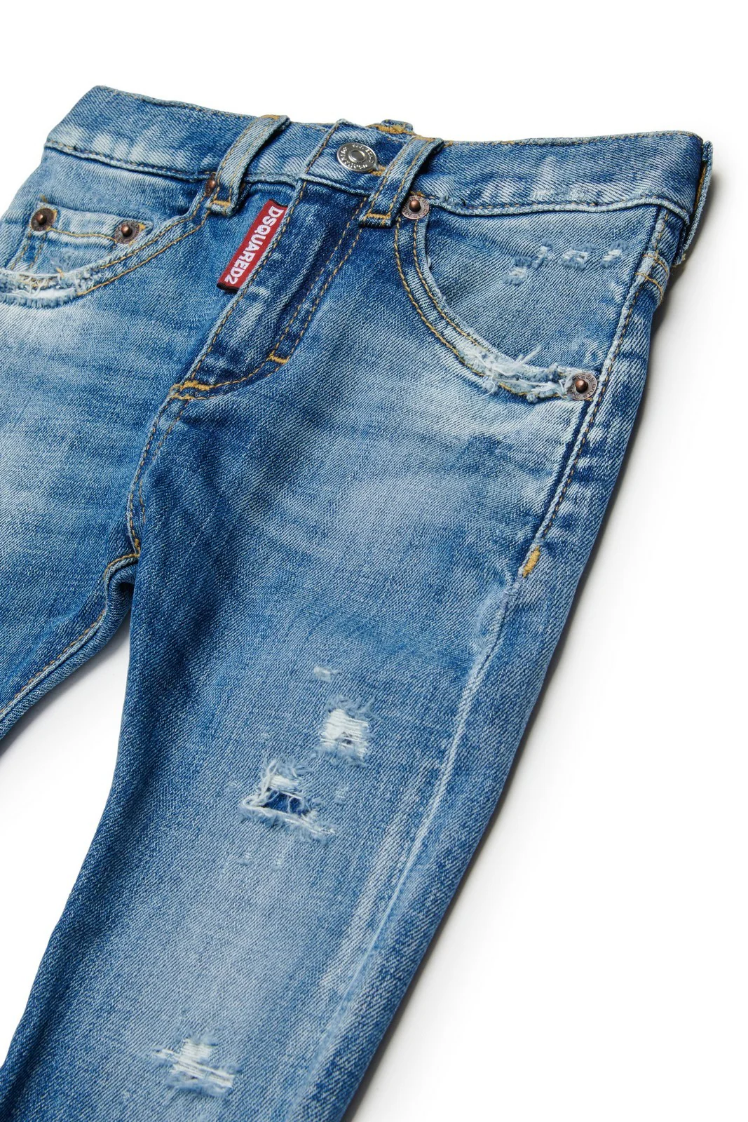 DSQUARED2 KIDS Jeans Unisex bambino  DQ01TC D0AFN DQ01 BLUE DENIM - Image 3