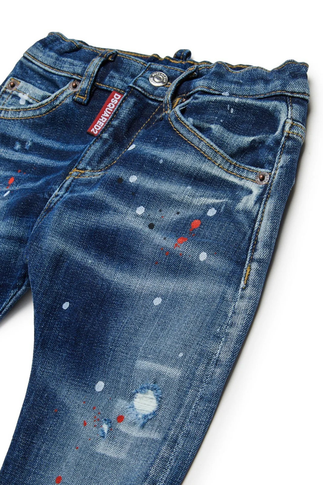 DSQUARED2 KIDS Jeans Unisex bambino  DQ01TC D0AFU DQ01 BLUE DENIM - Image 3