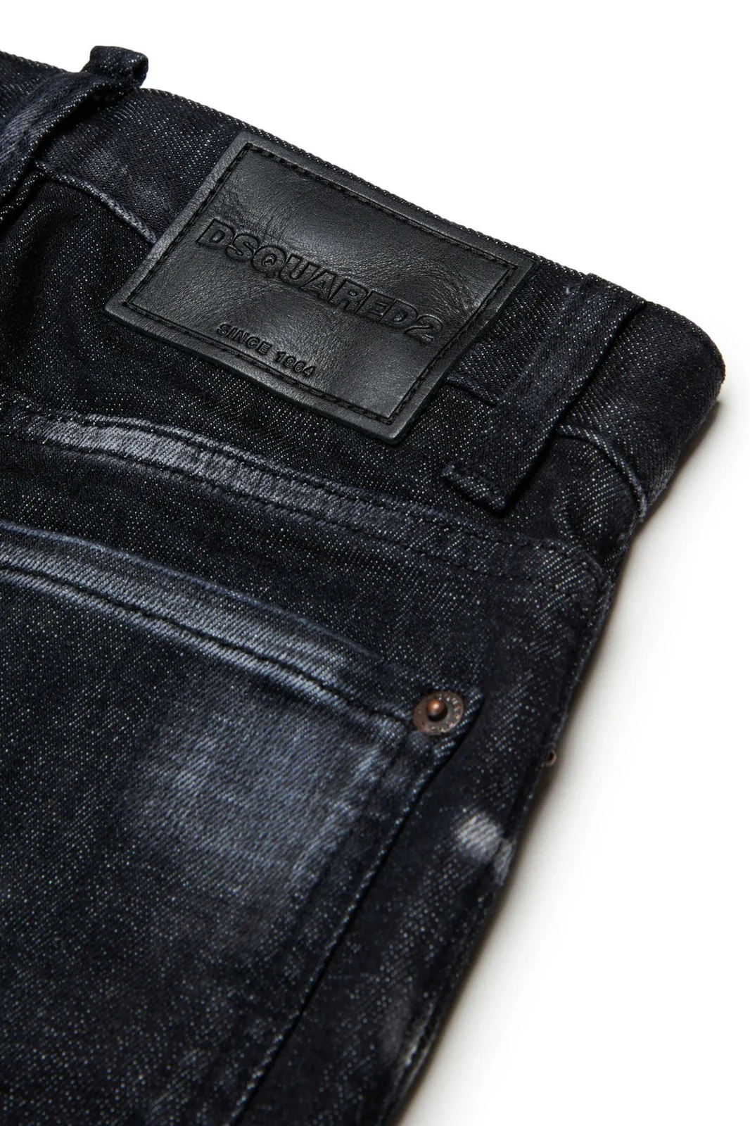 DSQUARED2 KIDS Jeans Unisex bambino  DQ2241 D0ABS DQ02 DENIM BLACK - Image 2