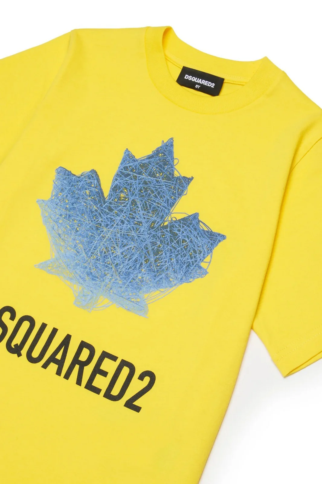 DSQUARED2 KIDS T-shirt Unisex bambino  DQ3176 D00XM DQ220 VIBRANT YELLOW - Image 3