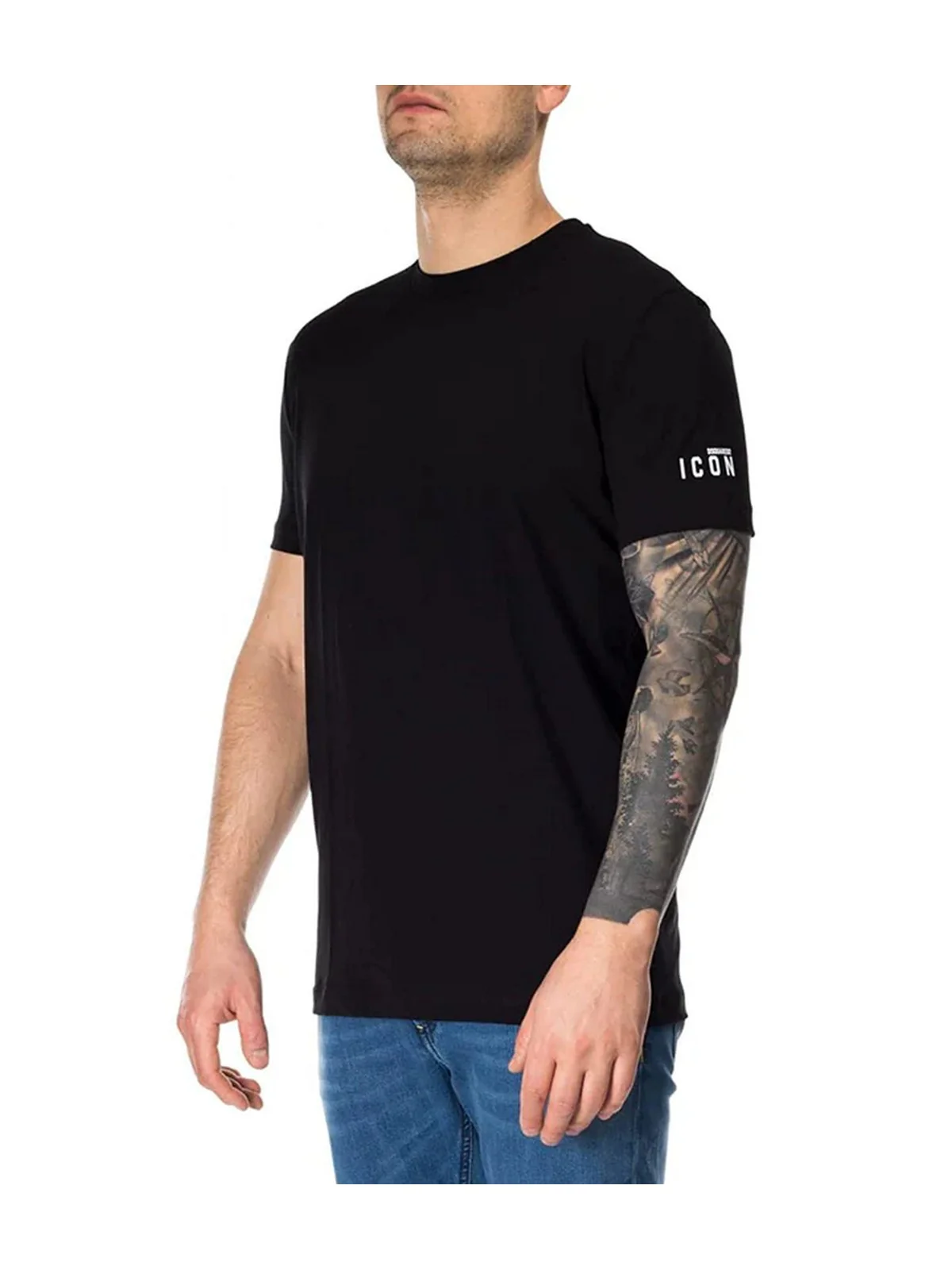 DSQUARED2 T-Shirt e Polo Uomo  D9M20447 001 Nero - Image 2