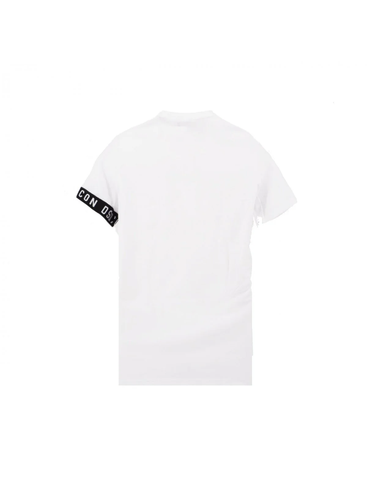 DSQUARED2 T-Shirt e Polo Uomo  D9M3S3450 100 Bianco - Image 2