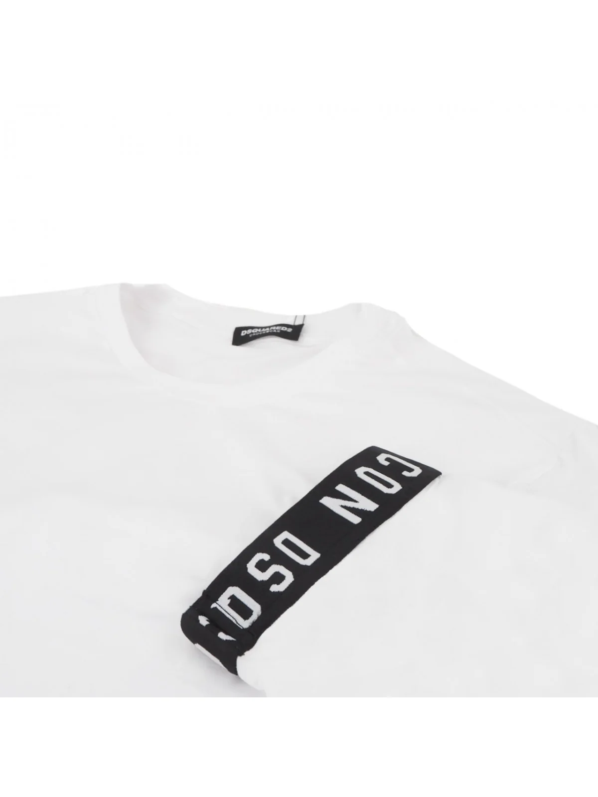 DSQUARED2 T-Shirt e Polo Uomo  D9M3S3450 100 Bianco - Image 3