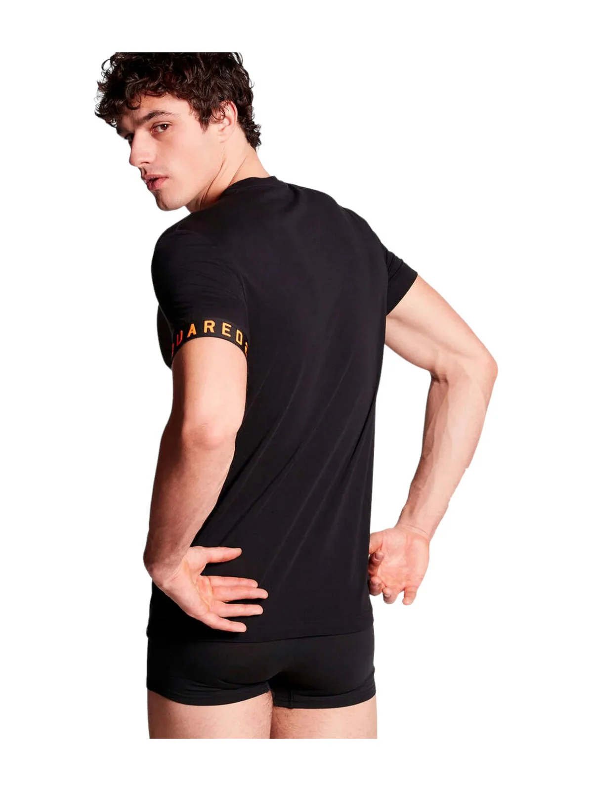 DSQUARED2 T-Shirt e Polo Uomo  D9M3S4870 015 Nero - Image 2