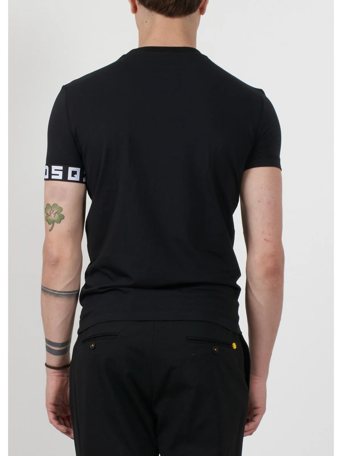 DSQUARED2 T-Shirt e Polo Uomo  D9M3S513 003 Nero - Image 2