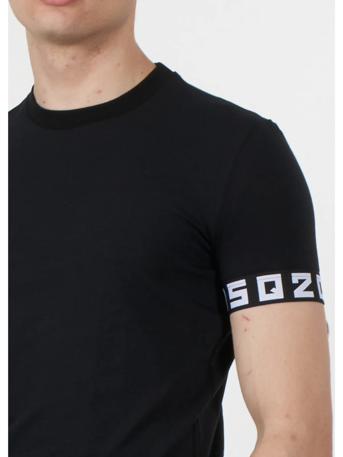 DSQUARED2 T-Shirt e Polo Uomo  D9M3S513 003 Nero - Image 3