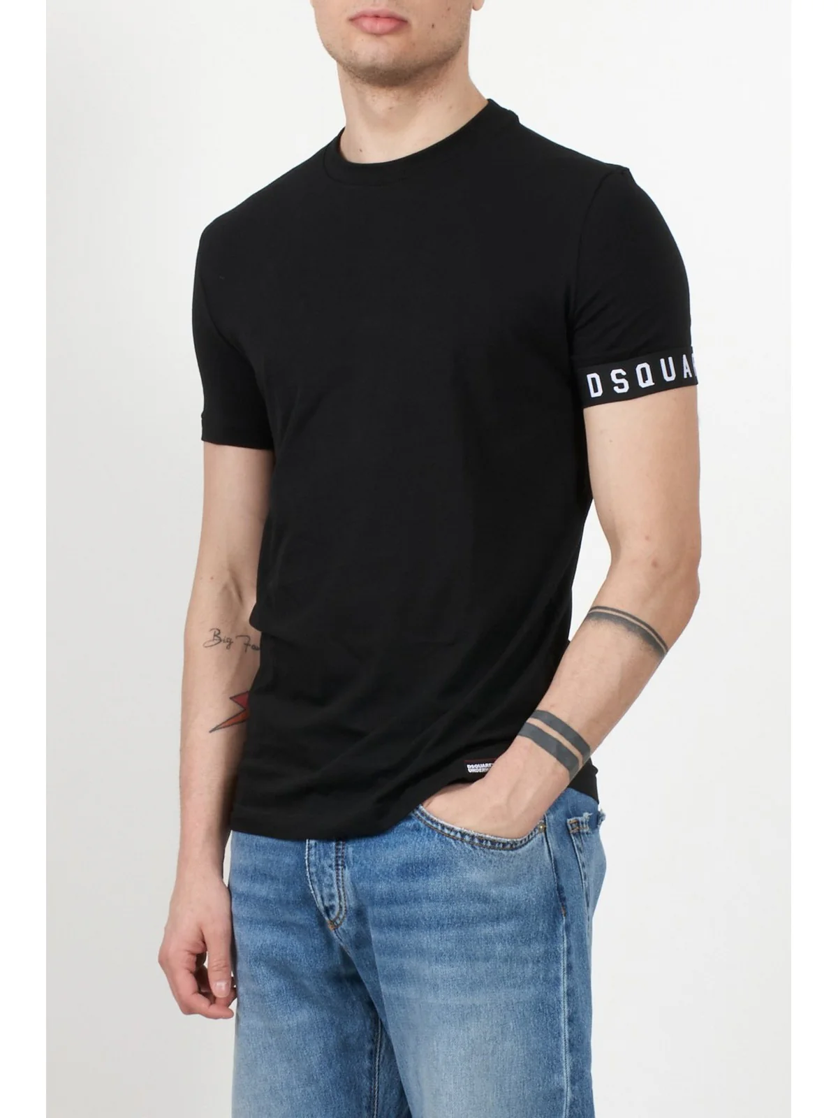 DSQUARED2 T-Shirt e Polo Uomo  D9M3S540 010 Nero - Image 2