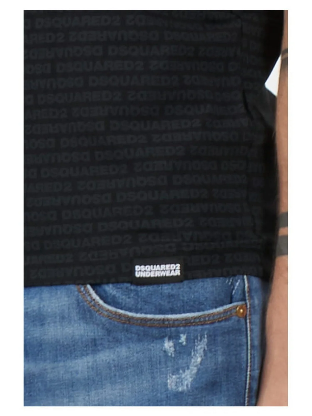 DSQUARED2 T-shirt Uomo  D9M205510 001 Nero - Image 2