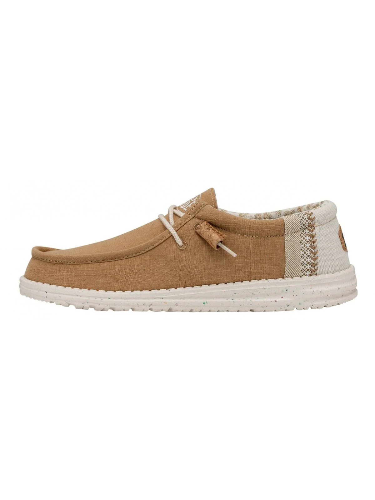 DUDE Mocassino Uomo Wally linen natural HD.40015 76F Giallo - Image 7