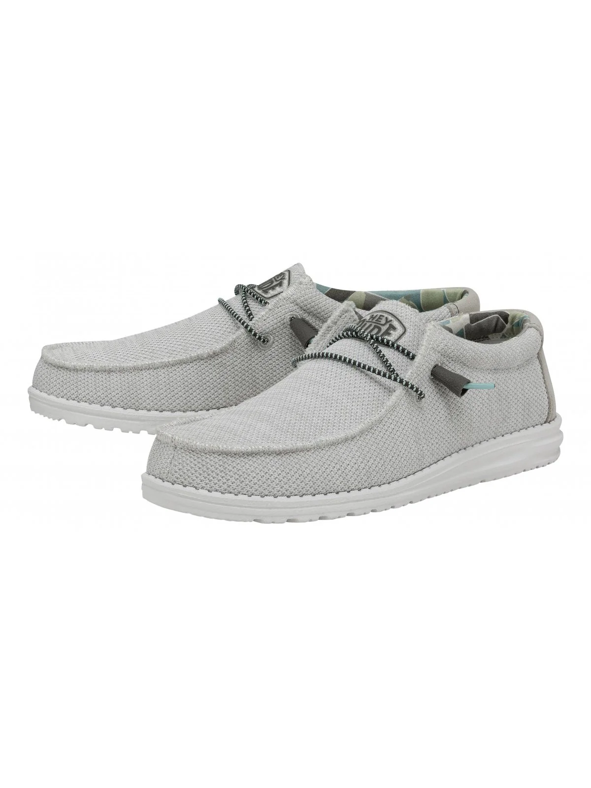 DUDE Mocassino Uomo Wally sox triple needl HD.40020 1KZ Bianco - Image 2