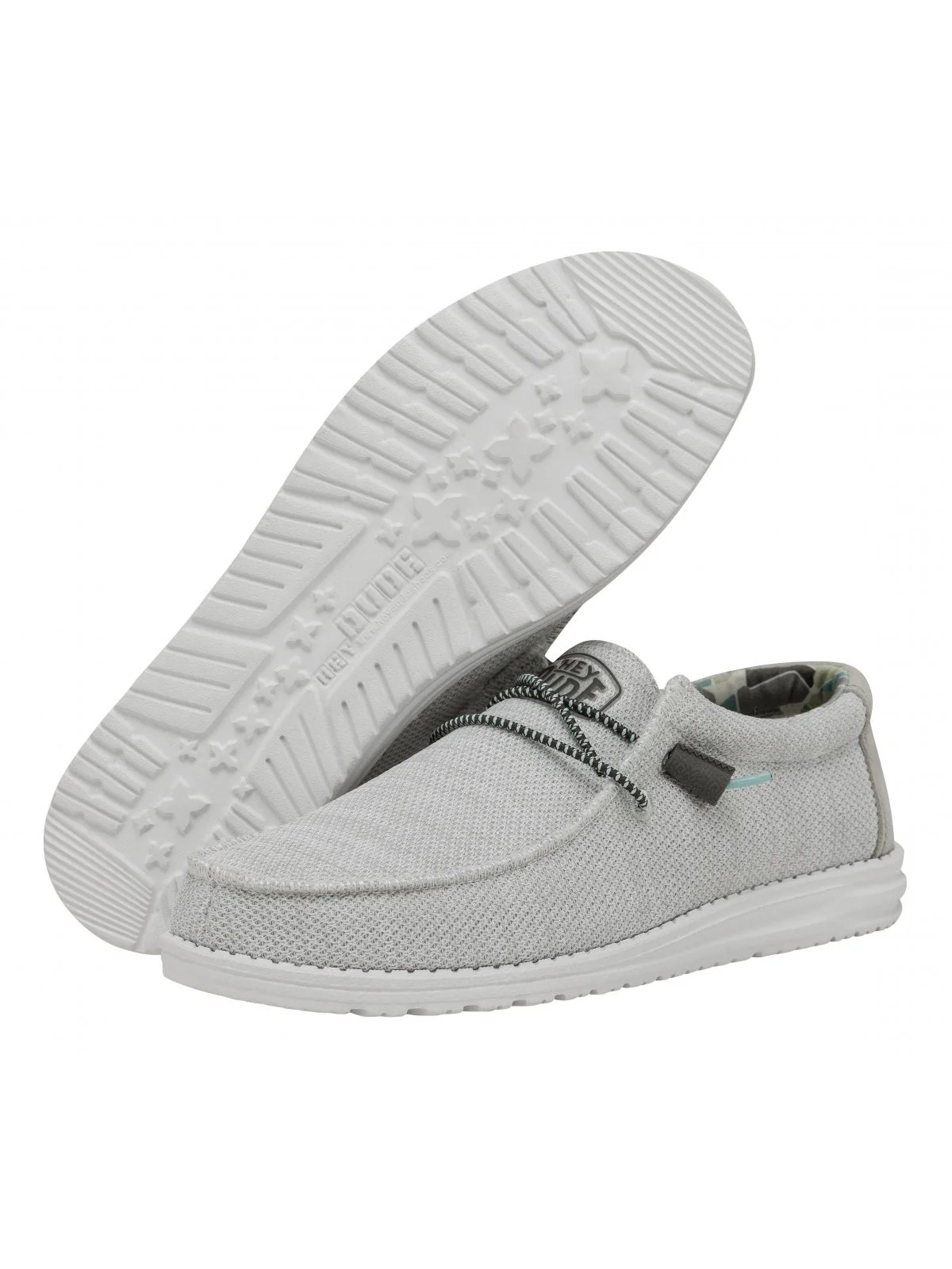 DUDE Mocassino Uomo Wally sox triple needl HD.40020 1KZ Bianco - Image 6