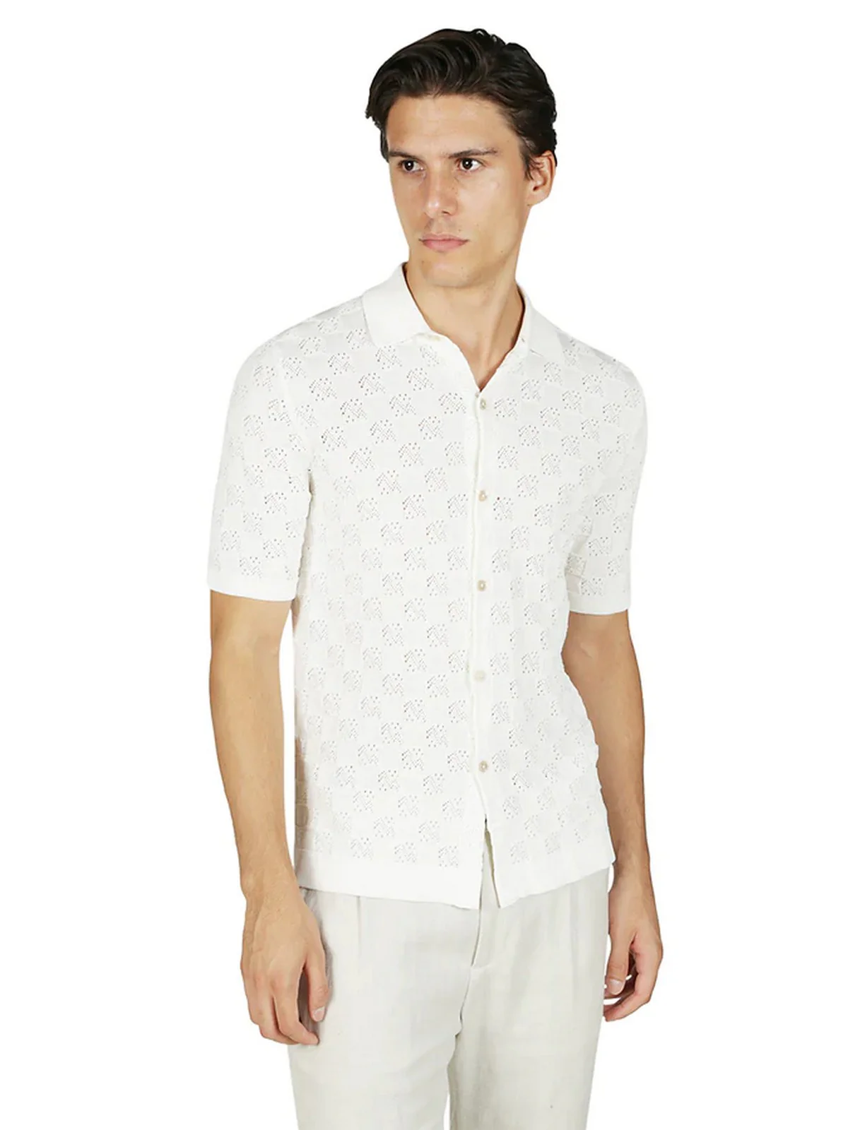 ELEVENTY Camicia Uomo  I76MAGI85 MAG0I053 01 Bianco - Image 2