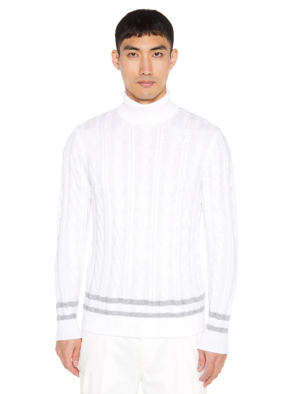 ELEVENTY Maglione dolcevita Uomo  H76MAGH52 MAG0H031 00-06 Avorio - Image 2
