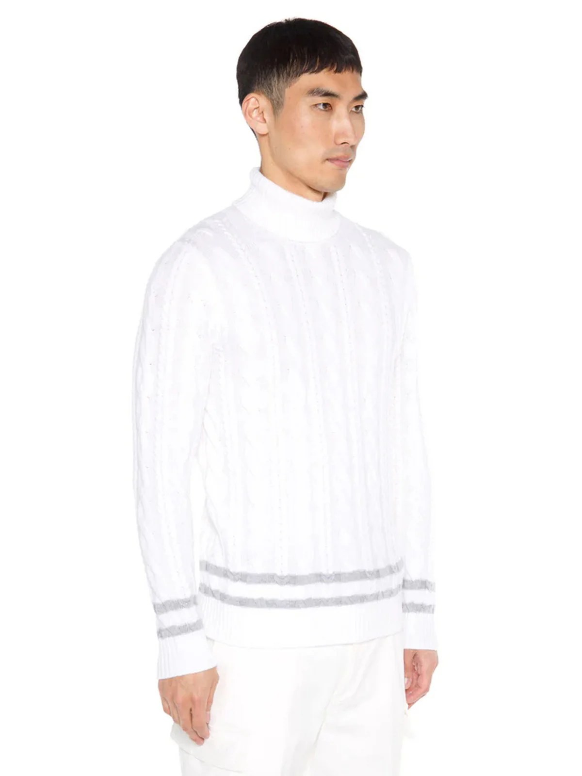ELEVENTY Maglione dolcevita Uomo  H76MAGH52 MAG0H031 00-06 Avorio - Image 3