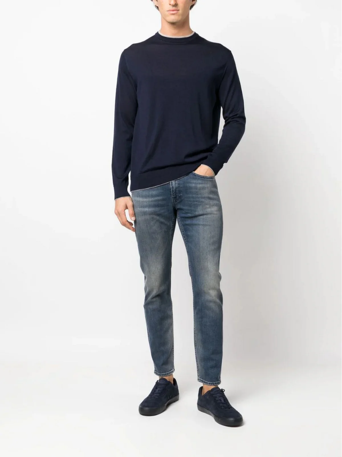 ELEVENTY Maglione Uomo  H76MAGH69 MAG0H041 11-02 Blu - Image 3