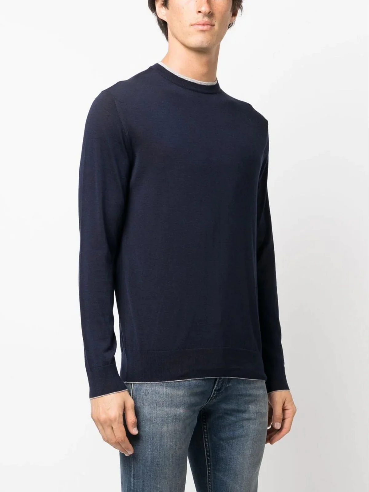 ELEVENTY Maglione Uomo  H76MAGH69 MAG0H041 11-02 Blu - Image 4