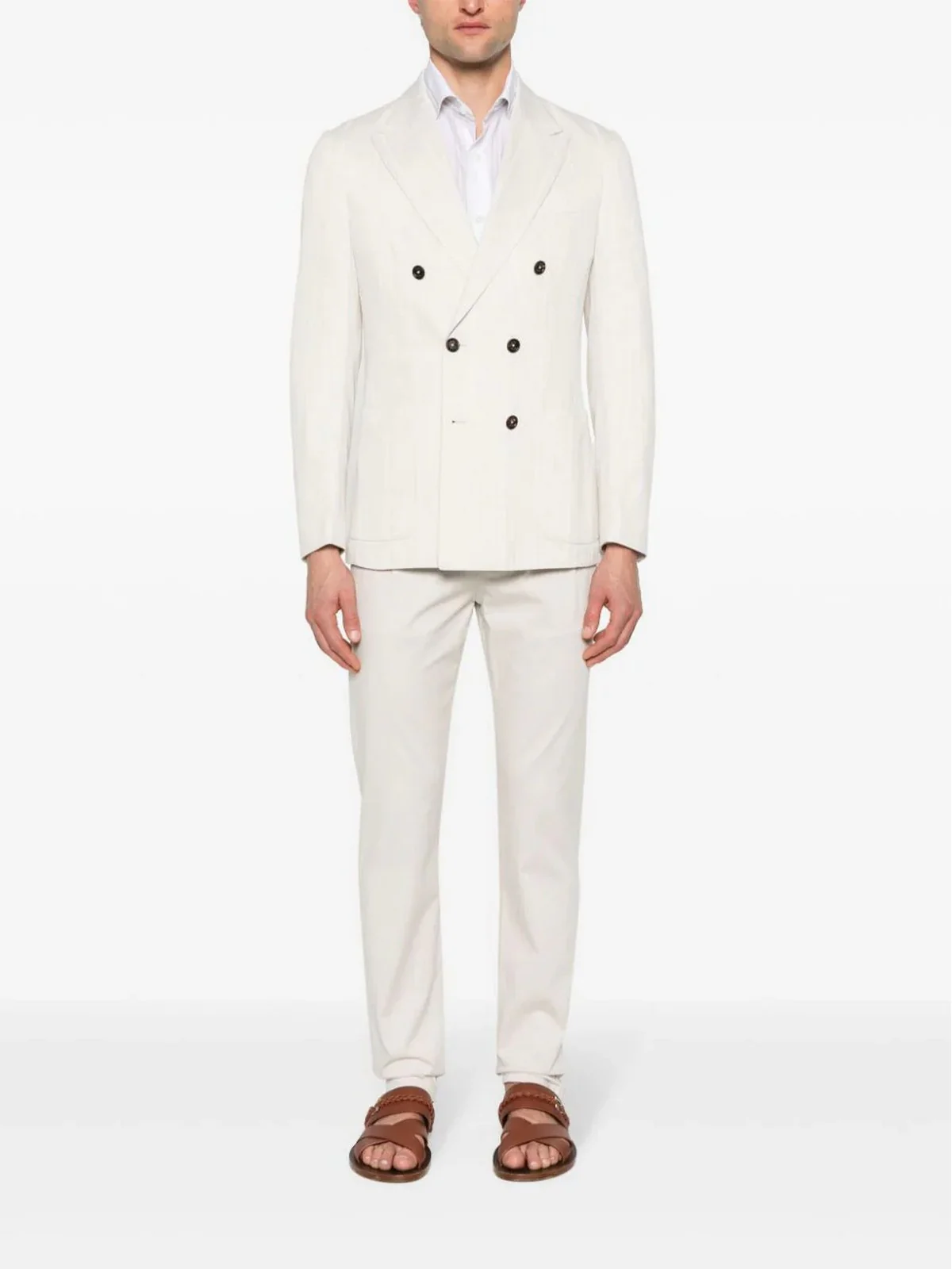 ELEVENTY Pantalone Uomo  I70PANE02 TET0G002 01N Bianco - Image 2